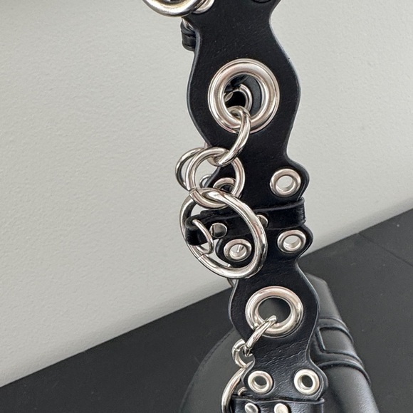 Club Exx Studded and rhinestone Crossbody Bag with Chain Details - Picture 5 of 8